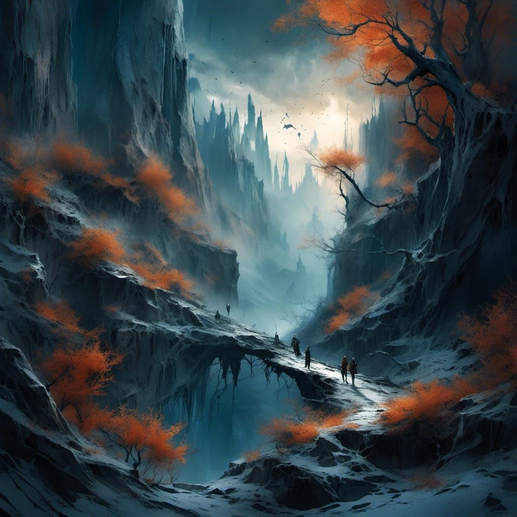 Frosted Hero in a Cold World: Detailed Matte Painting