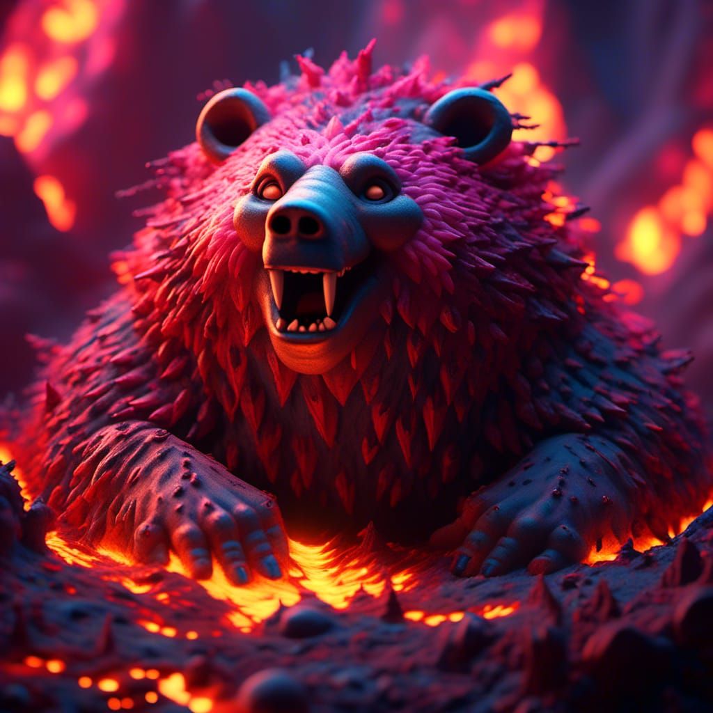 <lora:FlamBear:1.0>