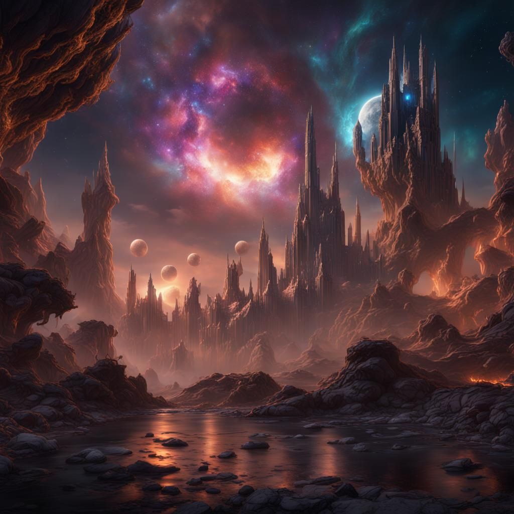 Fantastical Universe Concept Art in Deep Color