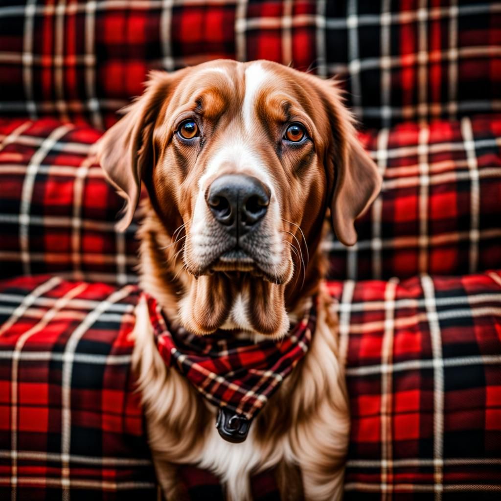 Stunning Plaid Pattern in Hyperrealistic Photo