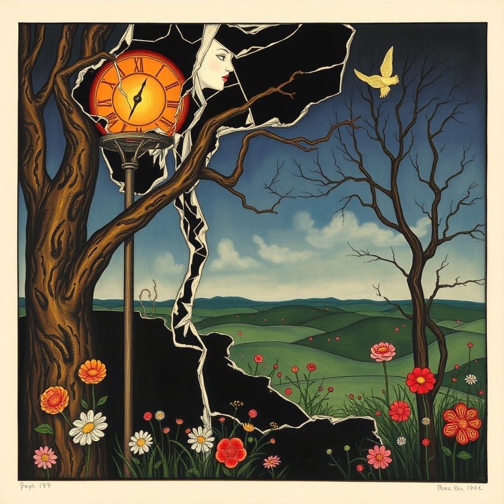 Celtic Goddess Echoing Through Broken Windows