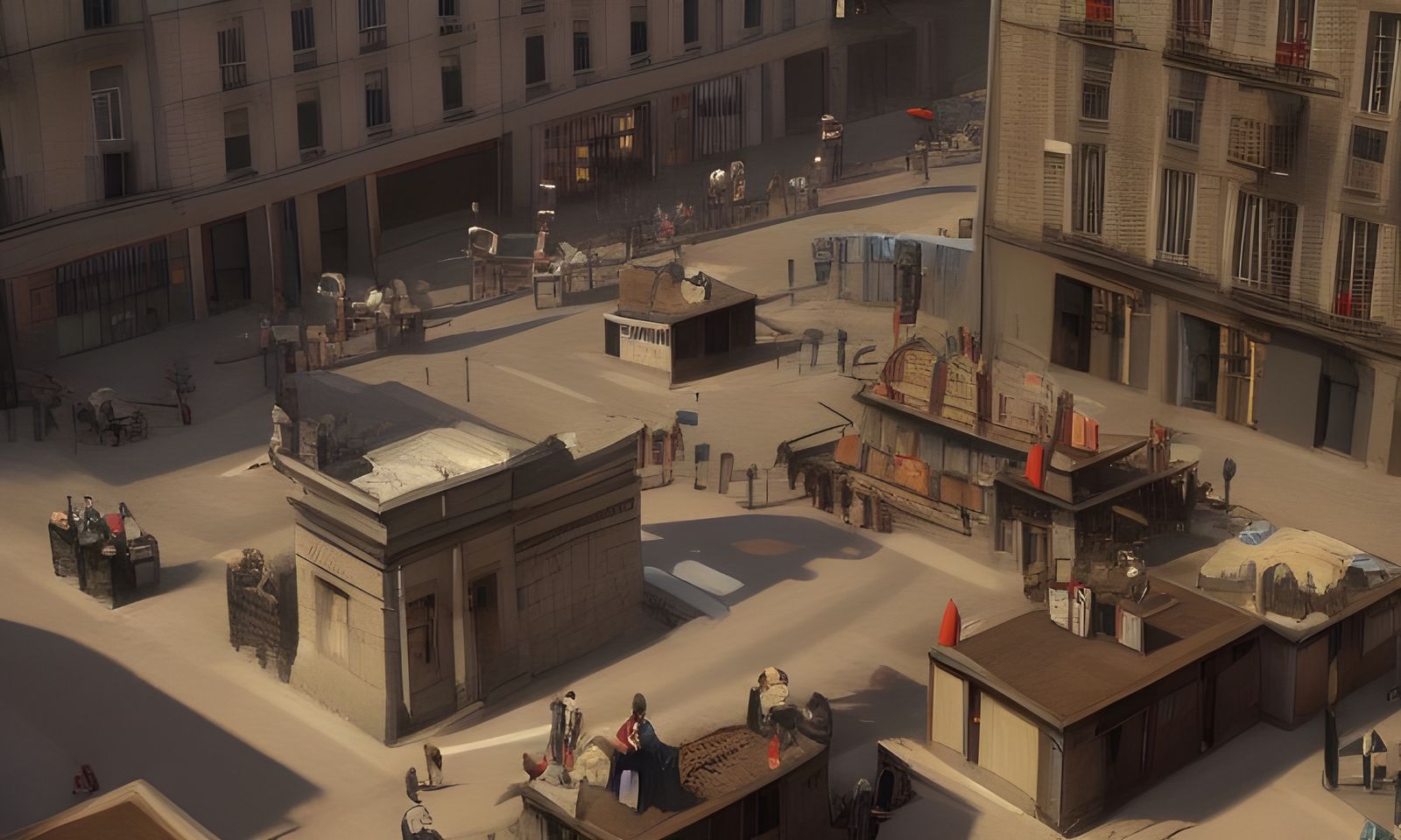 French Revolution with Neon, Trending on Artstation