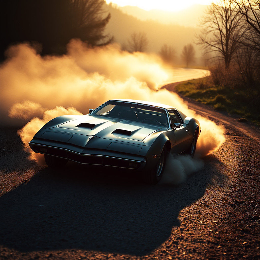 Pagani Oldsmobile Toronado Drifting in the Vosges