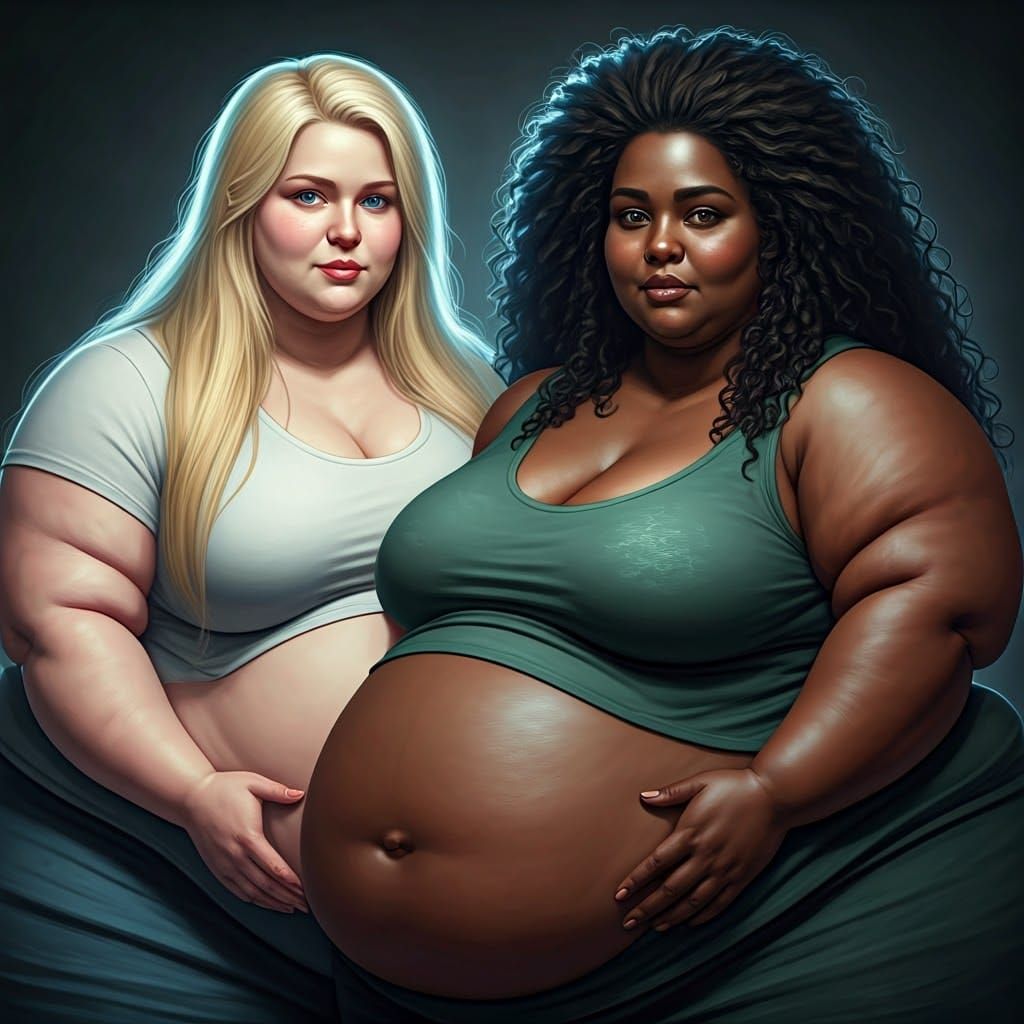 Vibrant Young Women Share a Joyful Moment