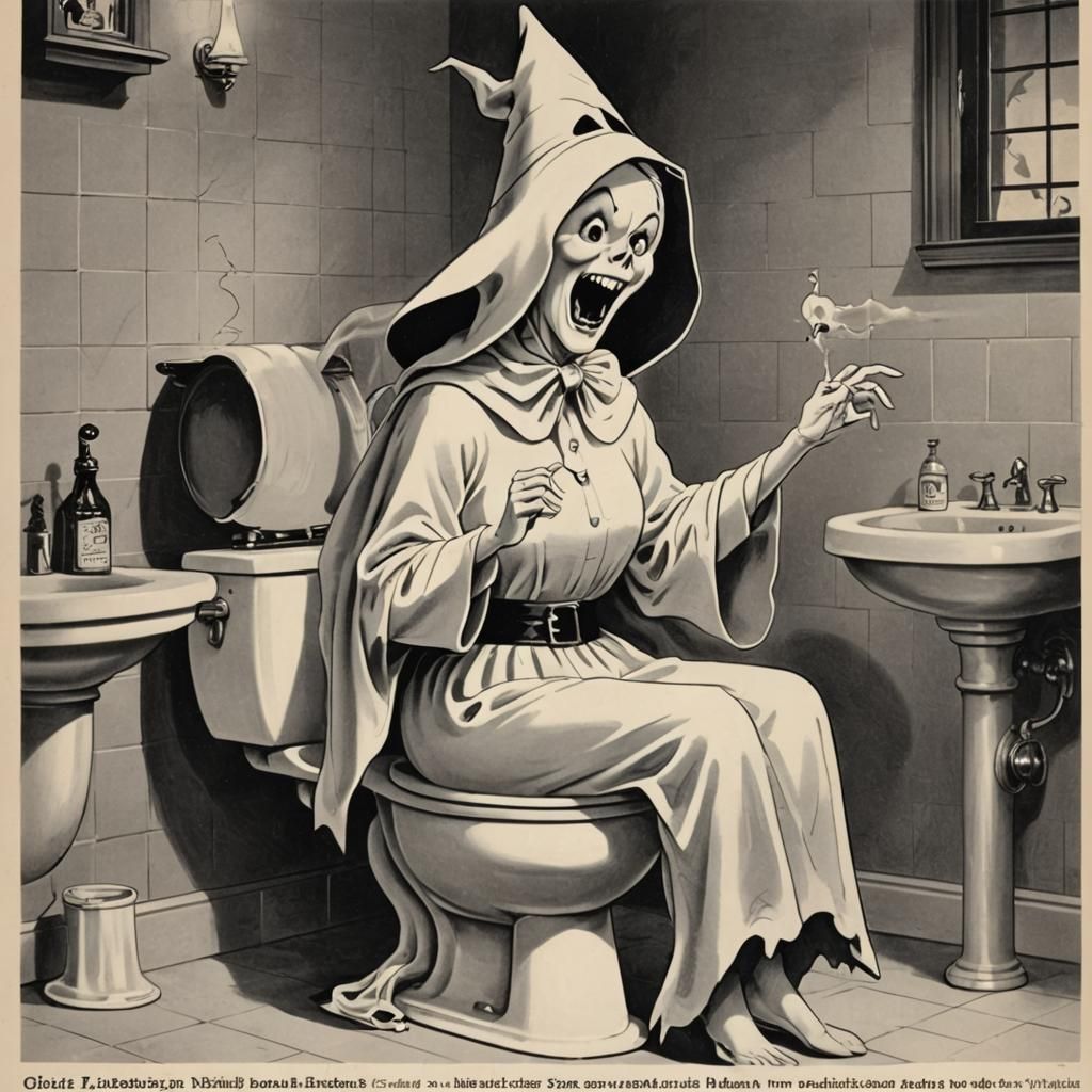 Spooky 1950s Ad: Halloween Laxative Relief