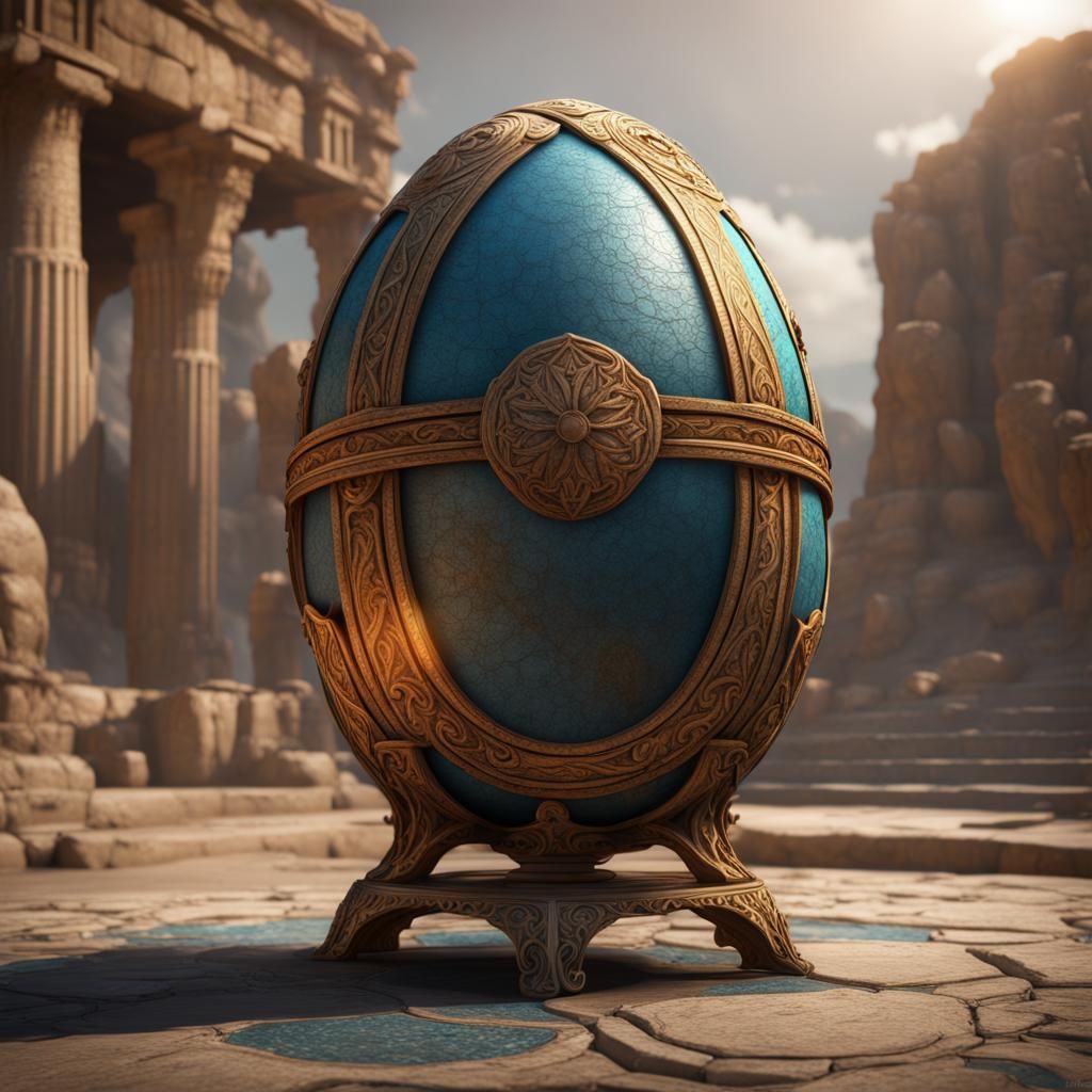 Fantastical Greek Egg Concept Art