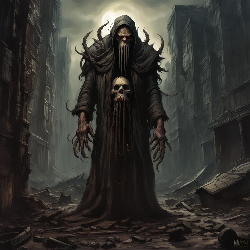 Elder God Ruins Post-Apocalyptic World in Dark, Sinister Lan...