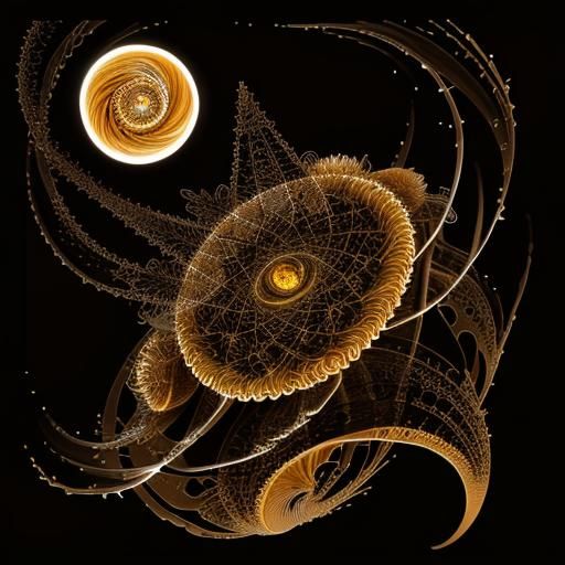 Sand Creature Dissolving into Magic Sand Swirl