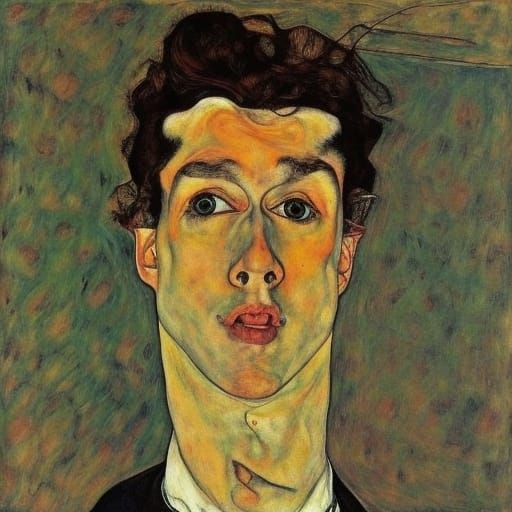 Expressive Selfie Inspired by Egon Schiele