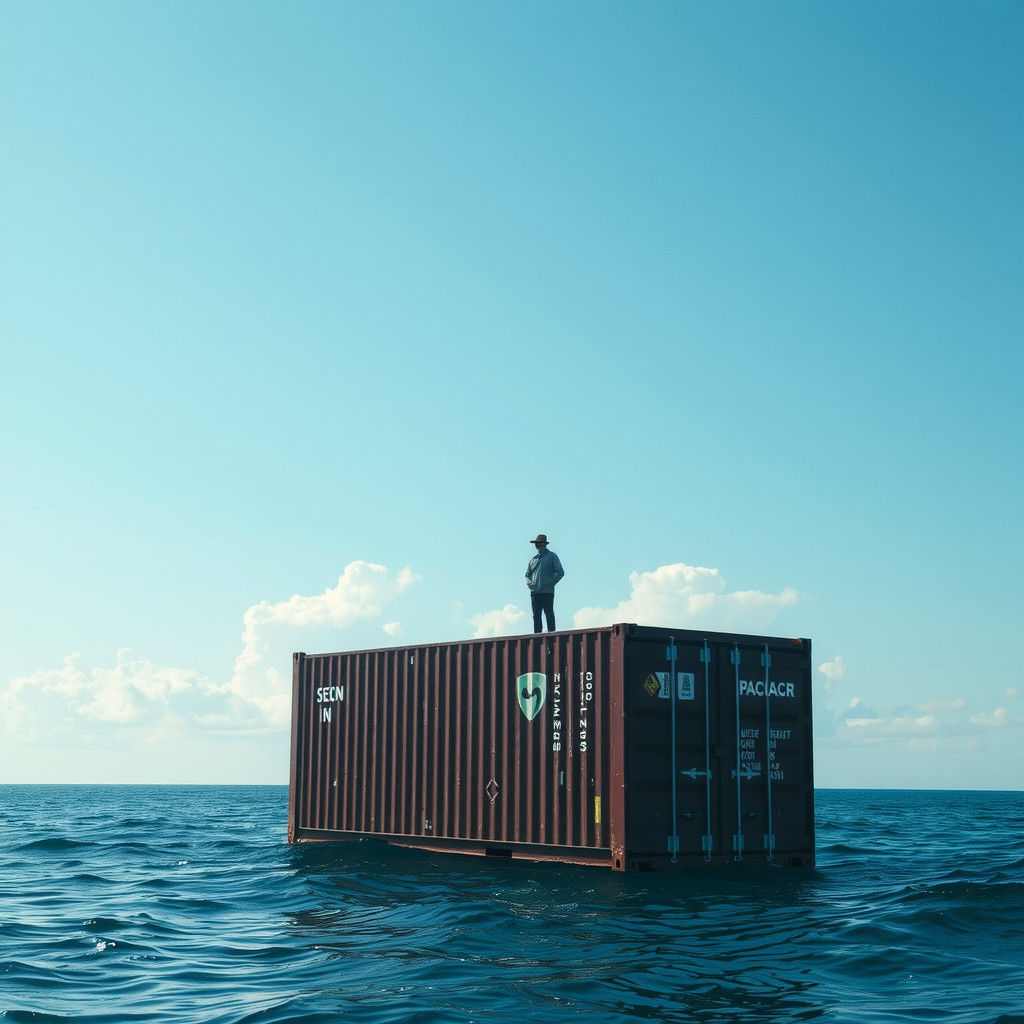 Alone at Sea: Stranded on a Shipping Container