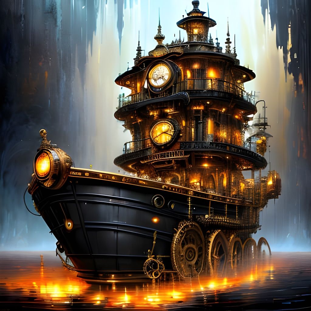 Steampunk ship
