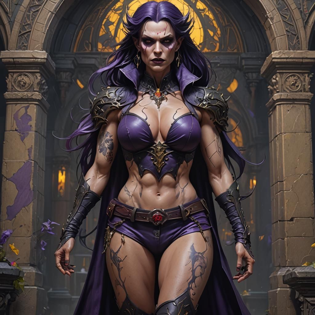 muscular vampire woman
