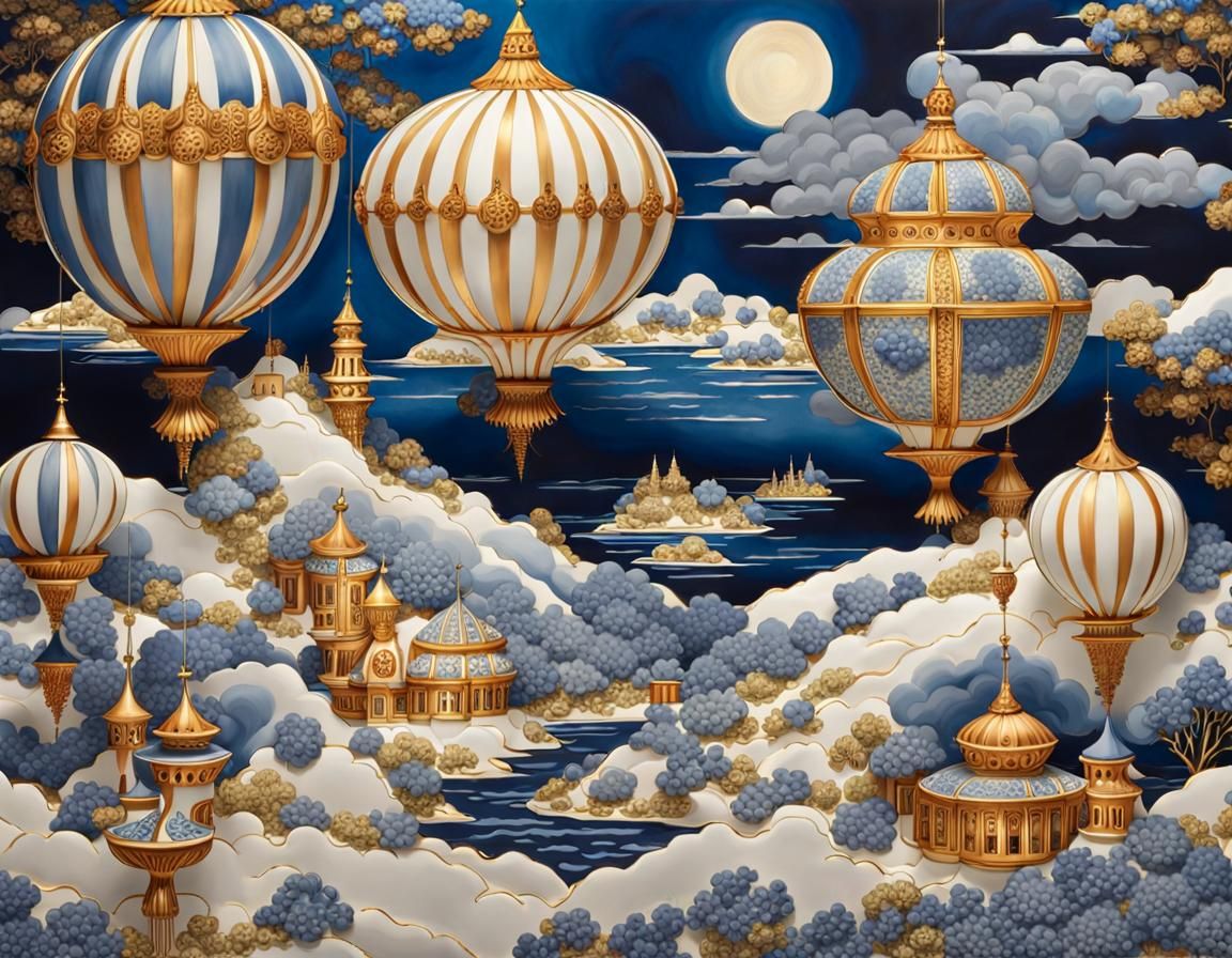 Sagrada Familia and Delft House Double Exposure