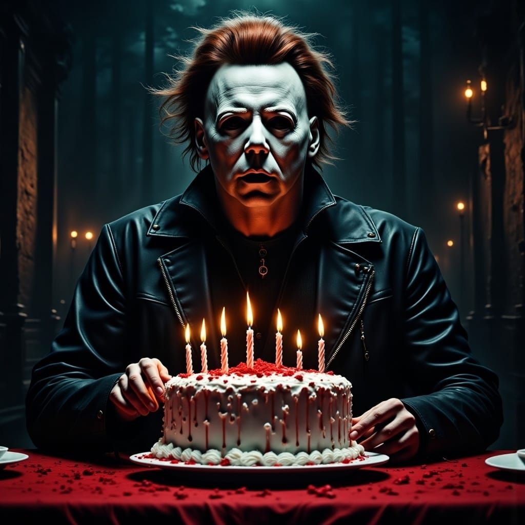 Michael Meyers Blows Out Birthday Candles in Realistic Horro...