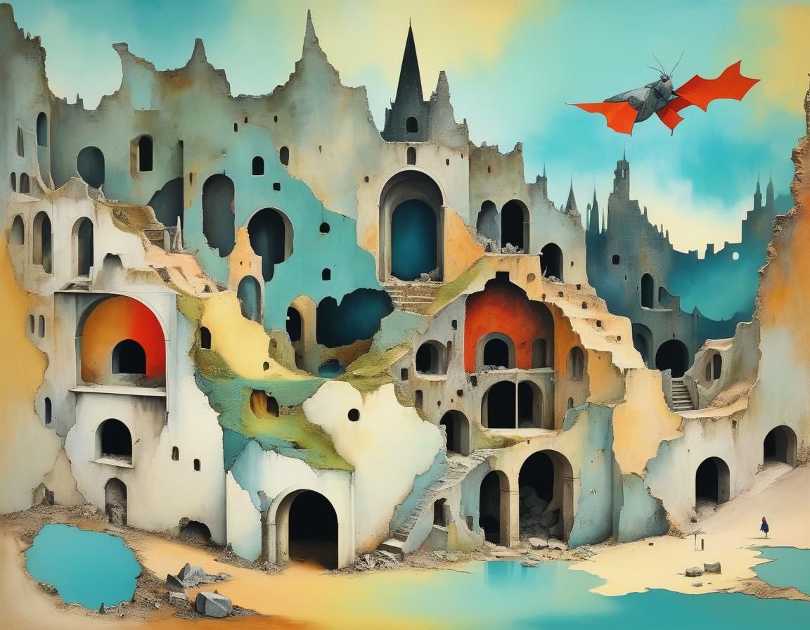 Surreal Ancient Ruins at World's Edge