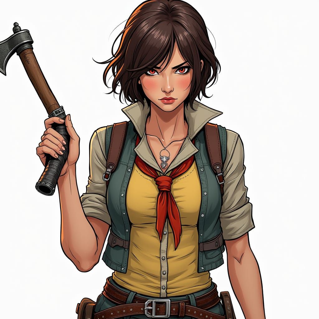 Determined Clementine from The Walking Dead Season 2 in Hand...