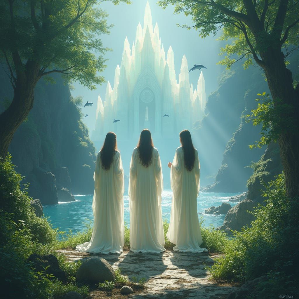 Lemurian Temple with Priestesses on Vancouver Island