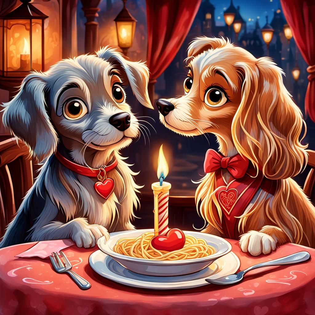 Lady ♥️ and the tramp 💙