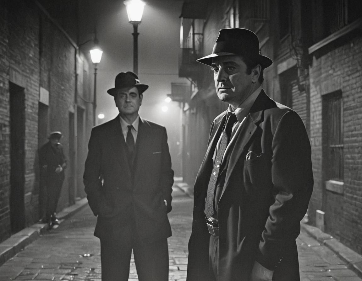 Noir Film Still: Paul Shane and the Scarface