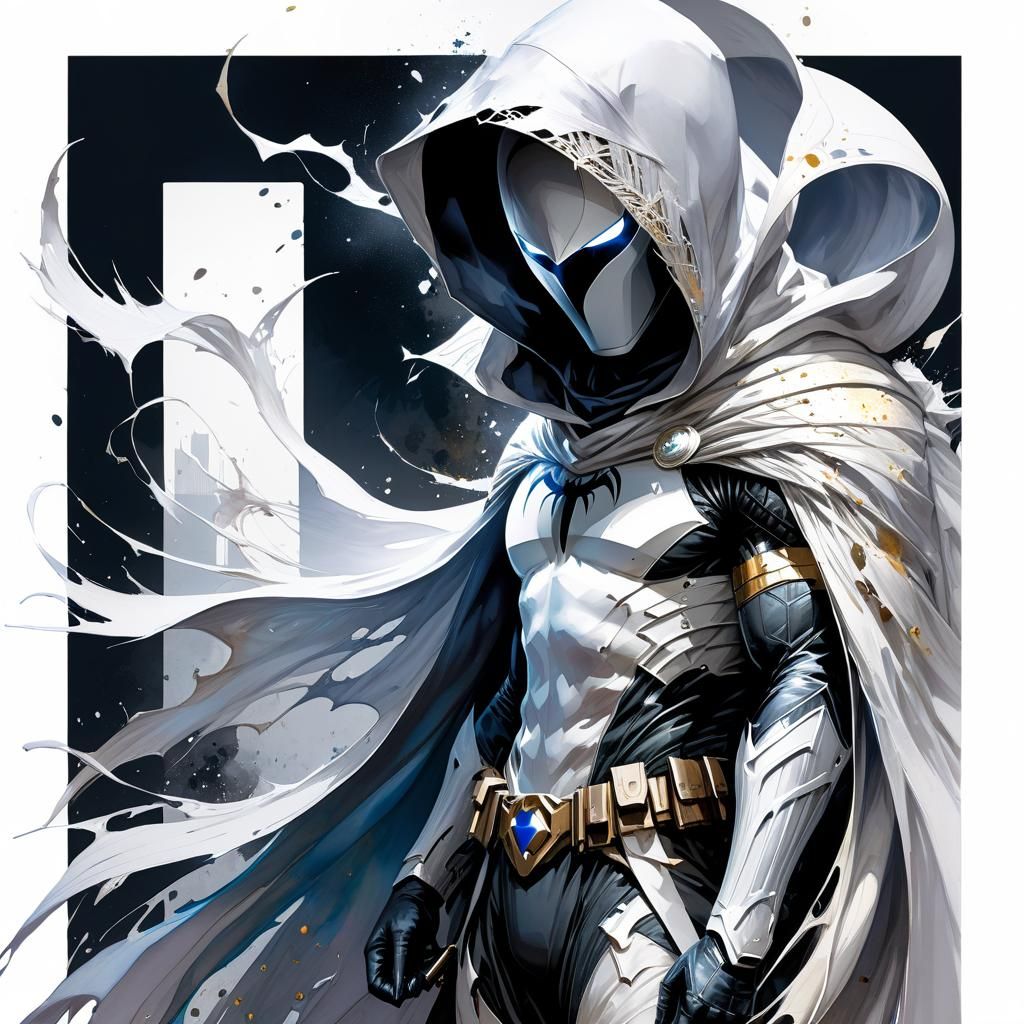 Moon Knight in Watercolour Apocalypse Vault