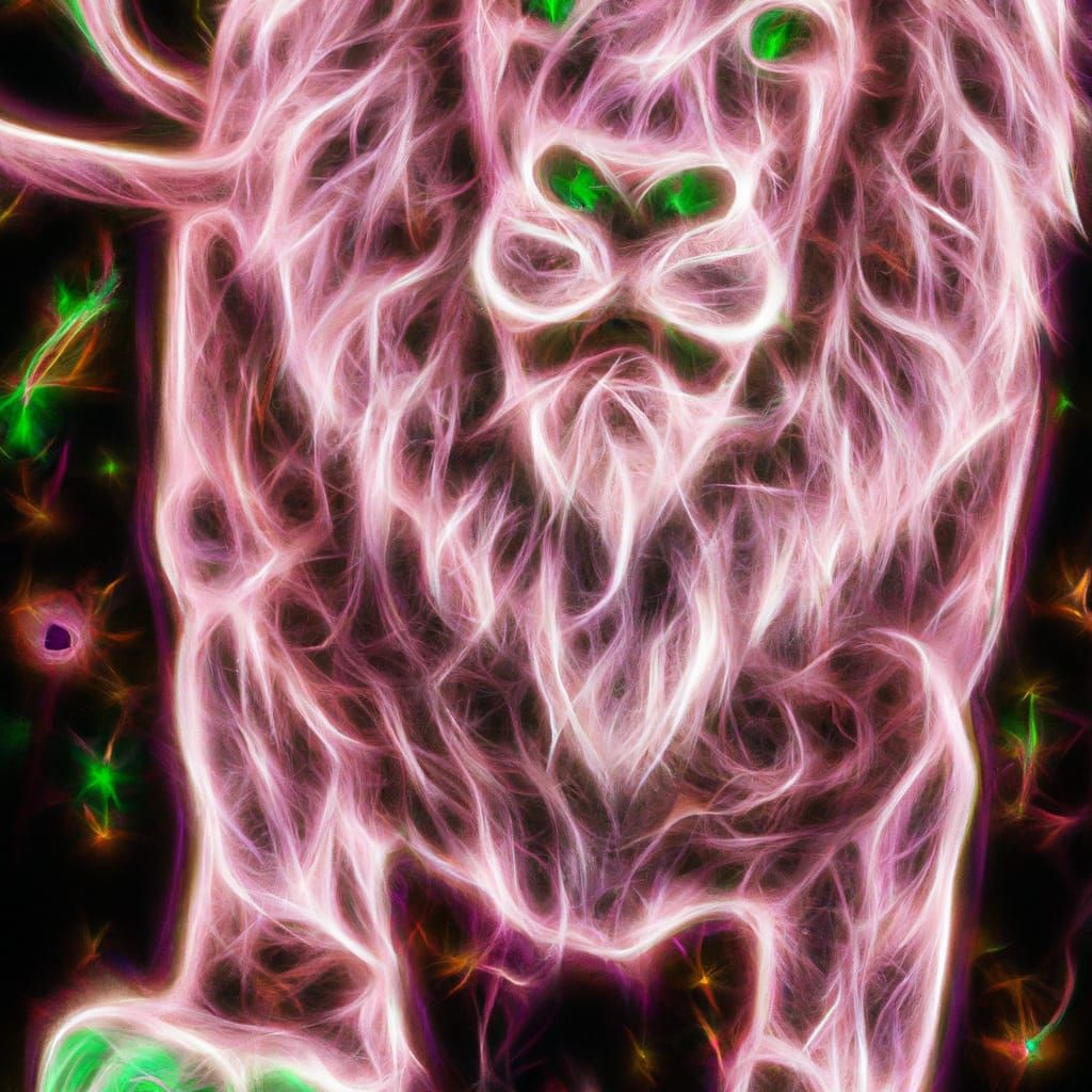 Romantic Lion Bodybuilder at Moonlight Festival