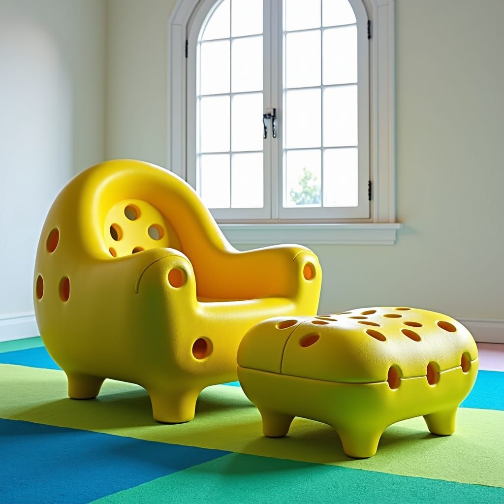 Crocs-Inspired Furniture: Whimsical Pop Surrealist Design