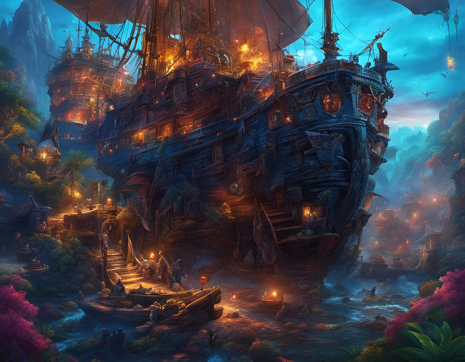 Astral Pirate Hideout on Skull Island