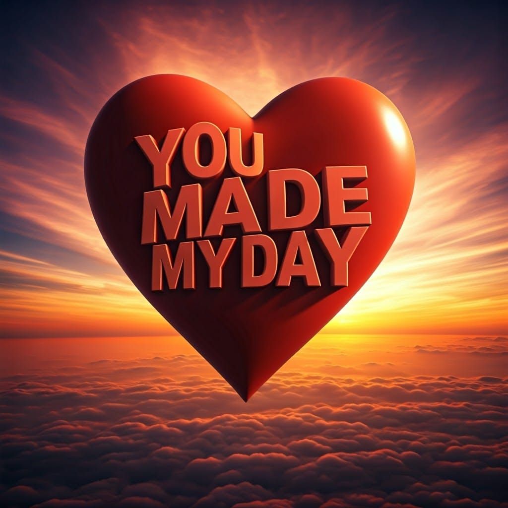 3D Text Art: You Made My Day