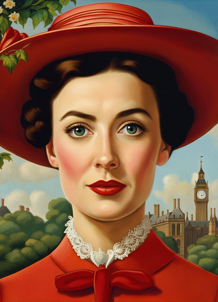 Mary Poppins, by René Magritte