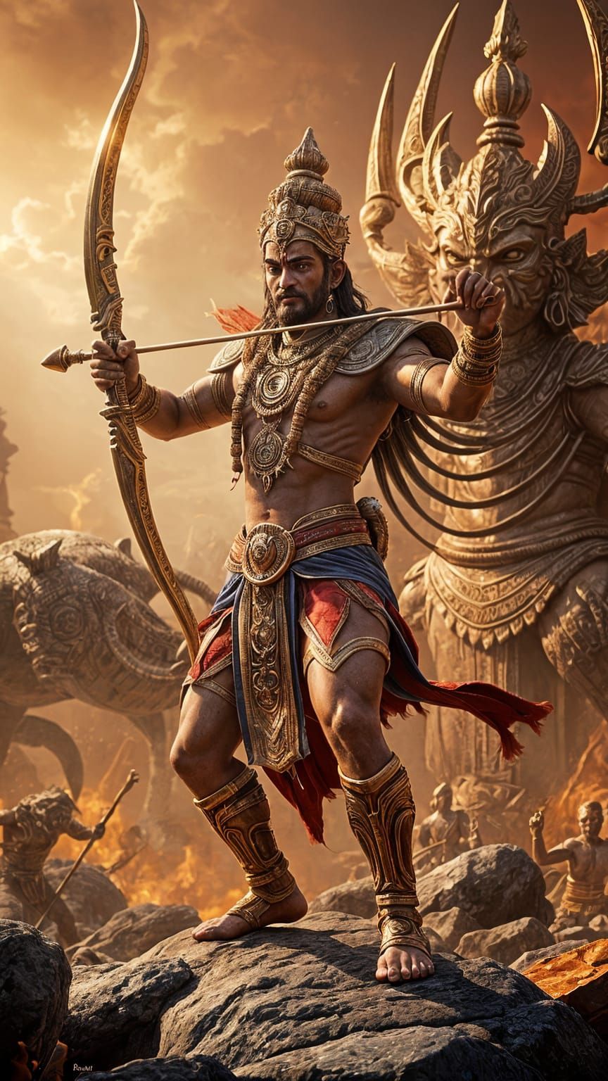 Epic Battle of Gods: Ramayana vs Ravana