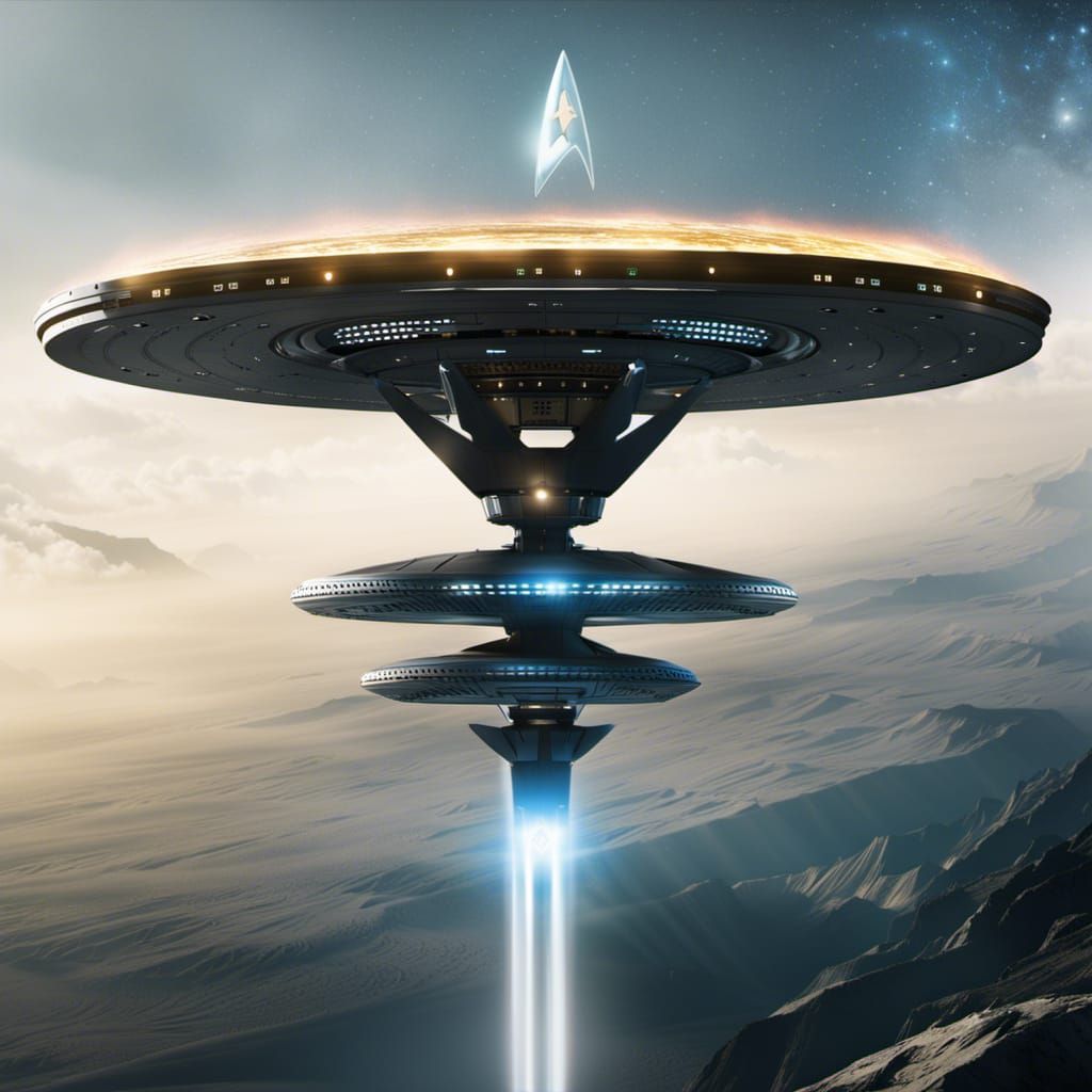 Star Trek Movie Poster Featuring Spock in Octane Render