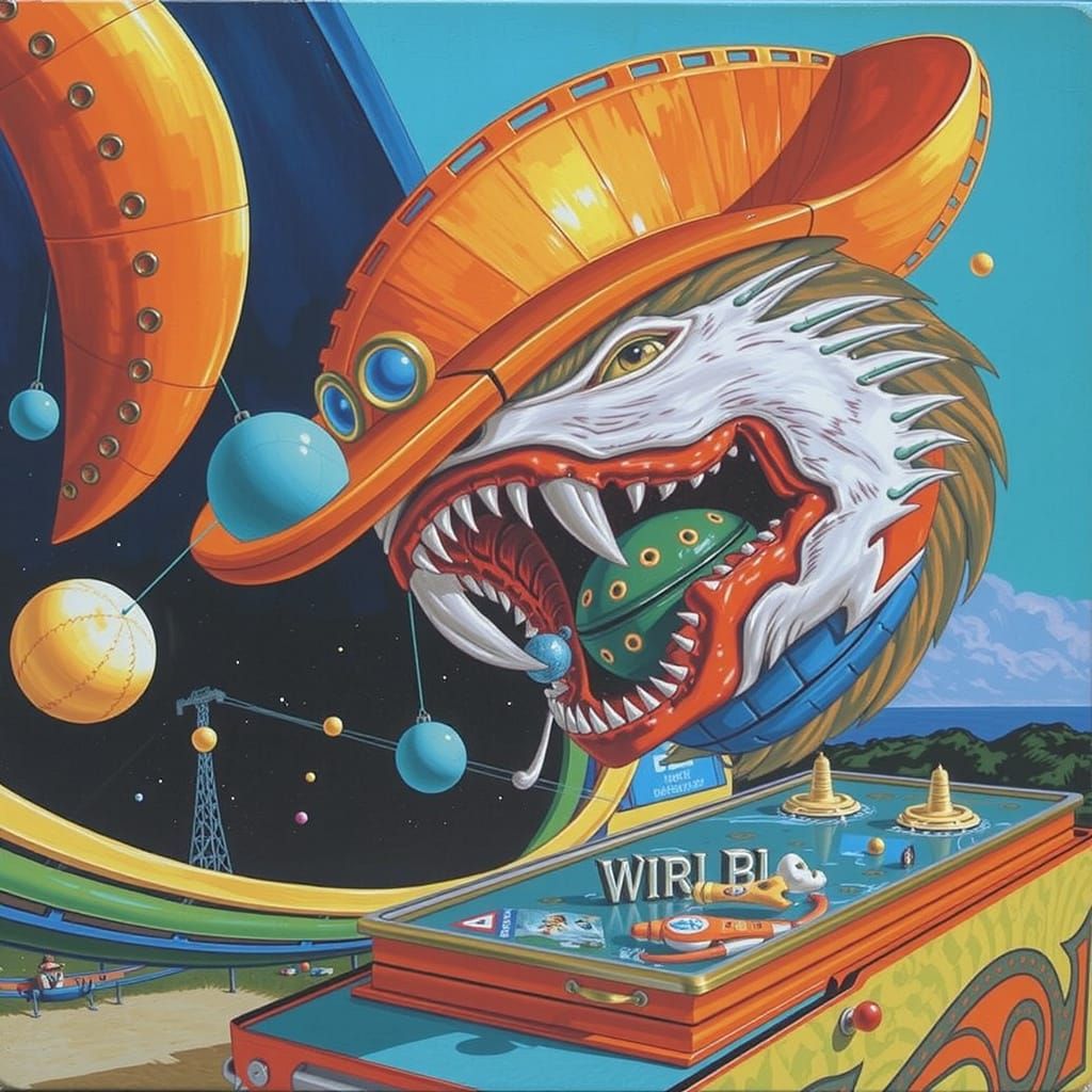 Retro Pinball Machine Design