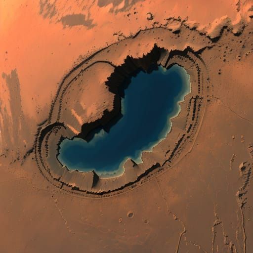 Valles Marineris Landscape on Mars