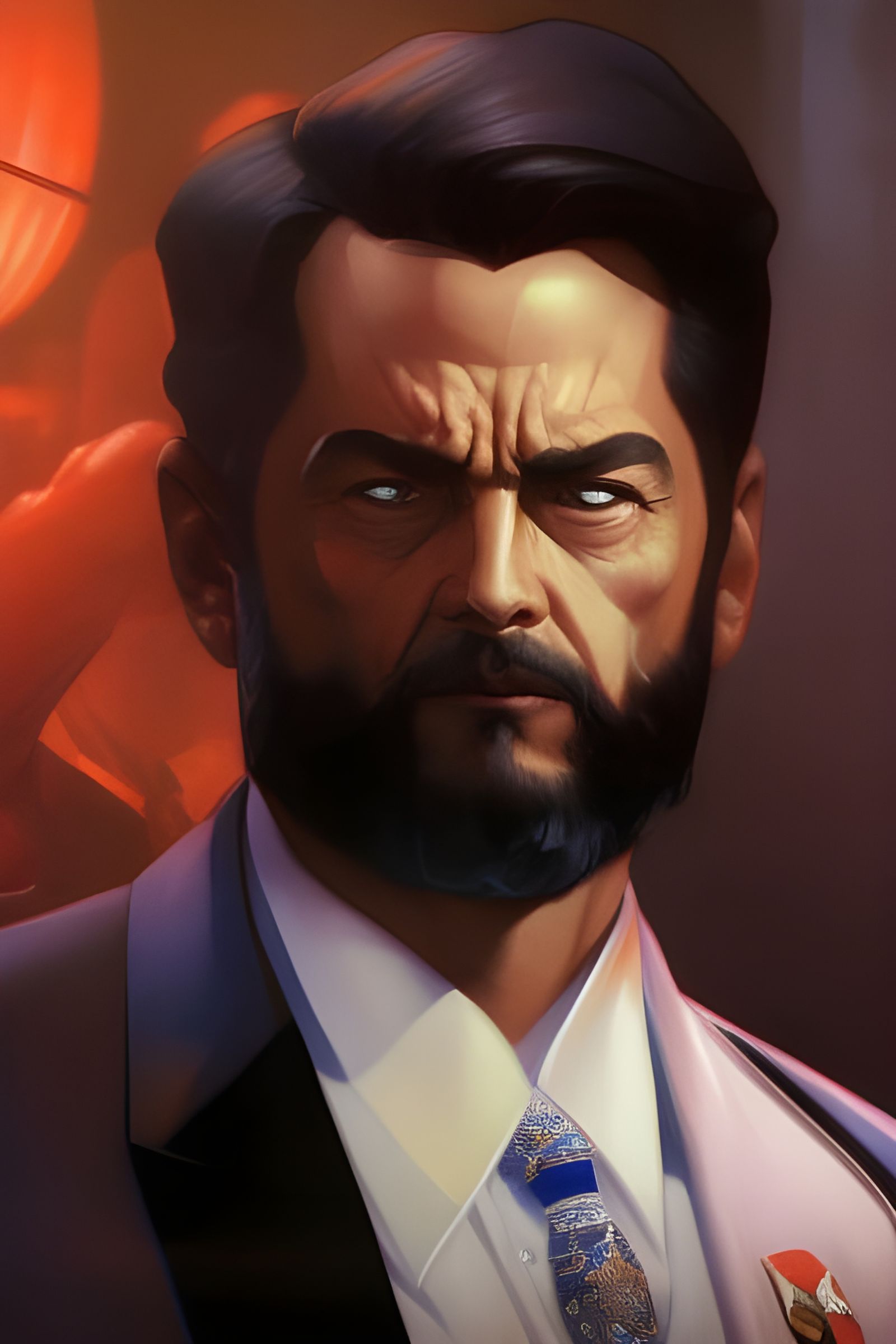 Dictator Portrait in Hyperdetailed Style