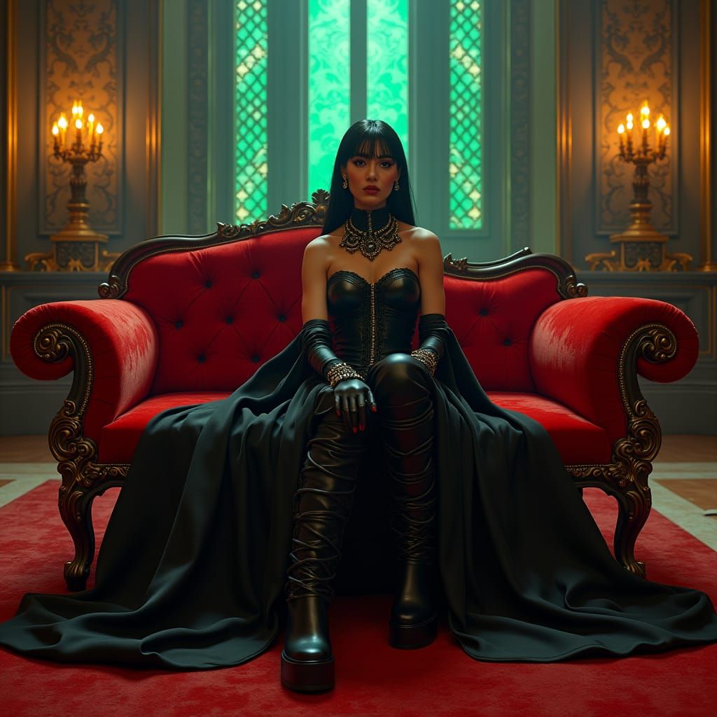 Martian Rubber Queen in Baroque Splendor