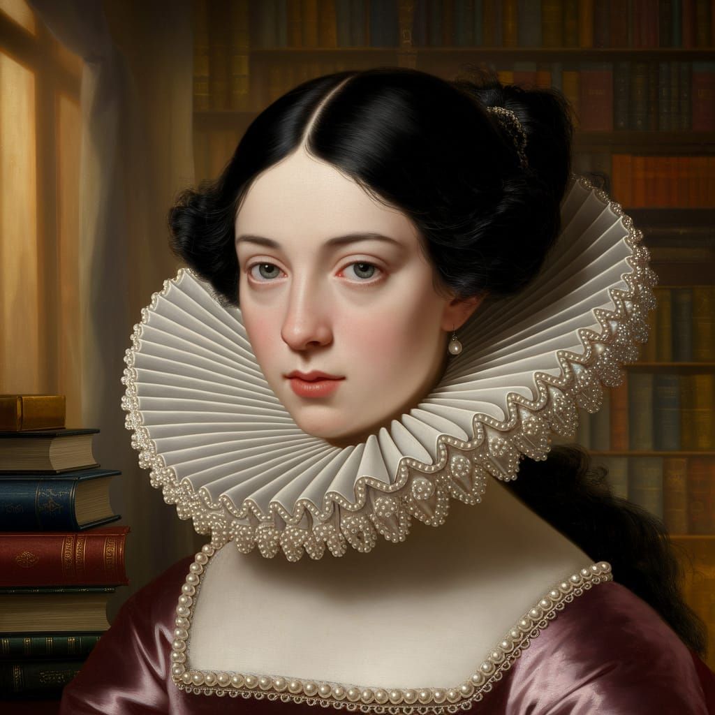 Dutch Golden Age Portrait of a Woman with Ruff Collar
