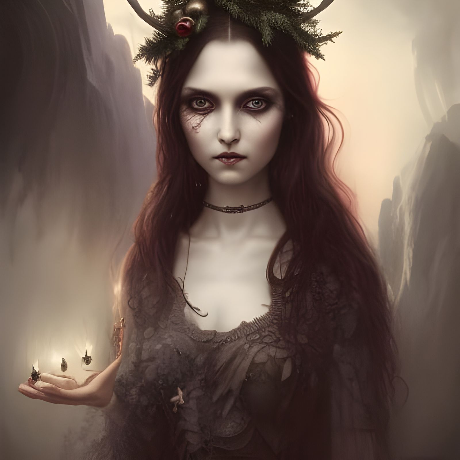 Ethereal Ghost of Christmas Past in Renaissance City