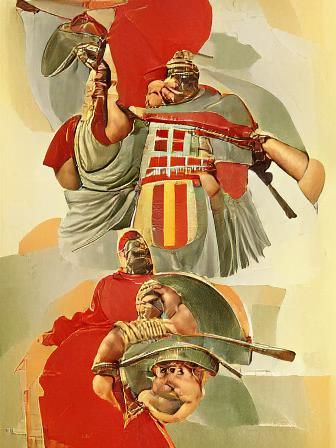 Roman Legionaries: A War Propaganda Poster
