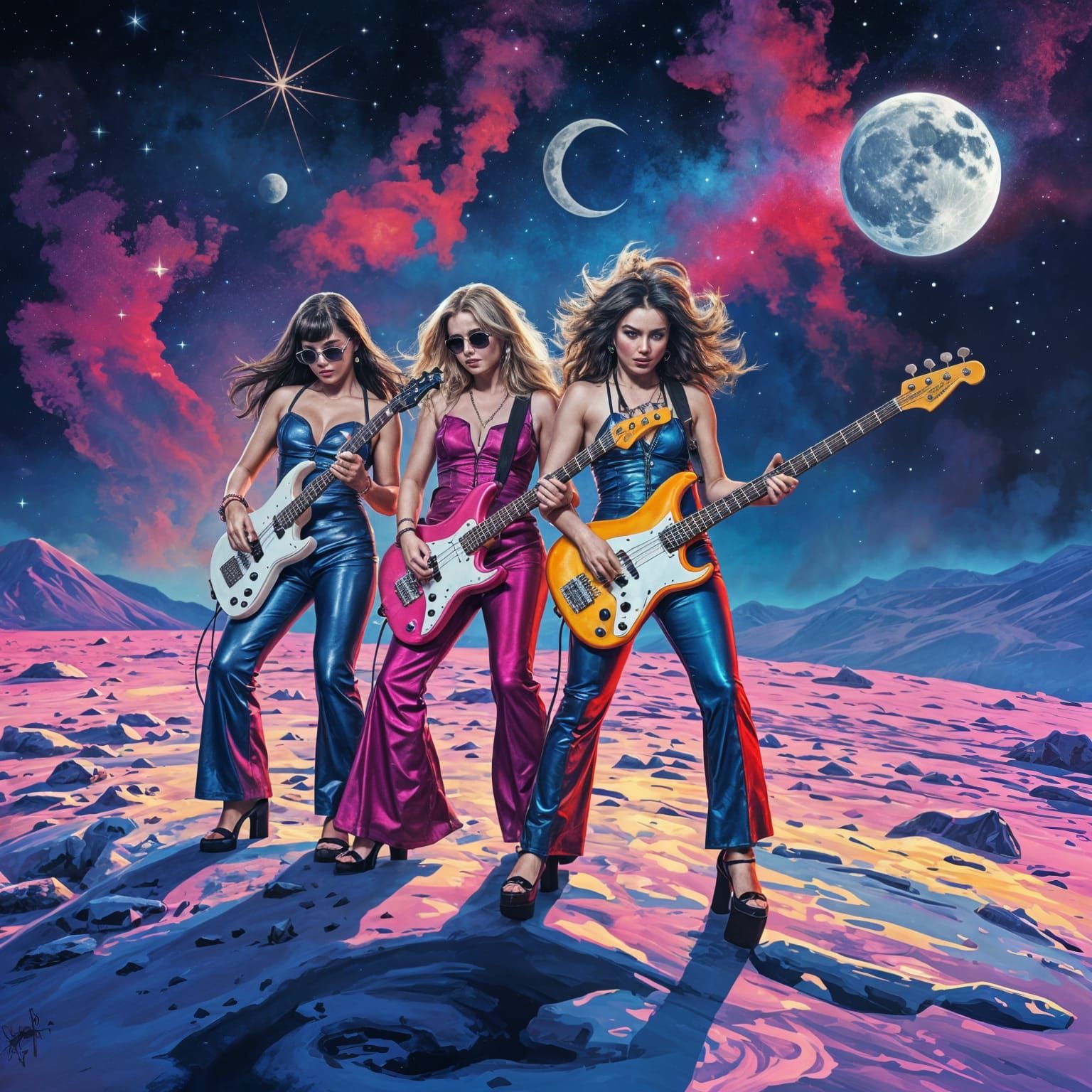 Rockstar Women Shine on the Moon