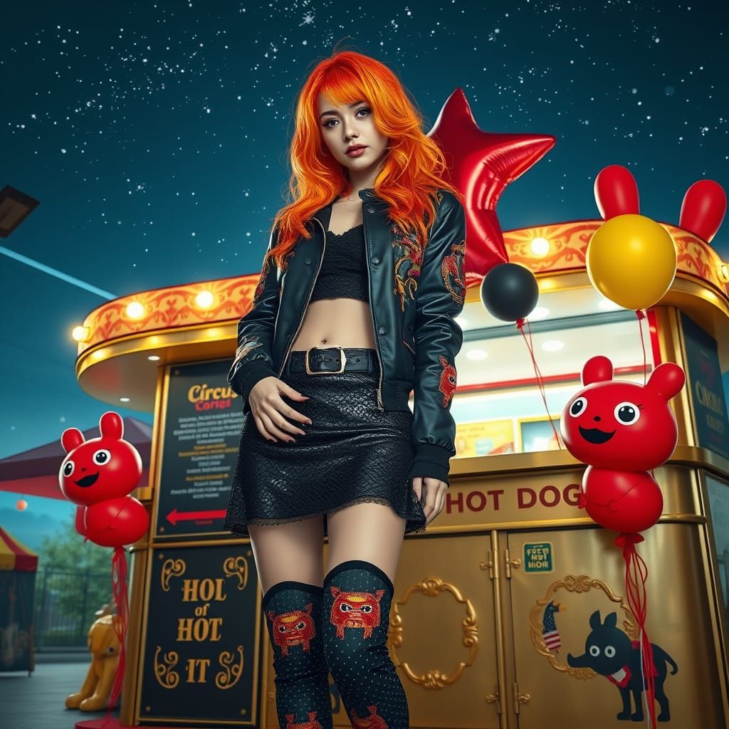 Hot dog stand 🔥 Come get your free 🎈  lol