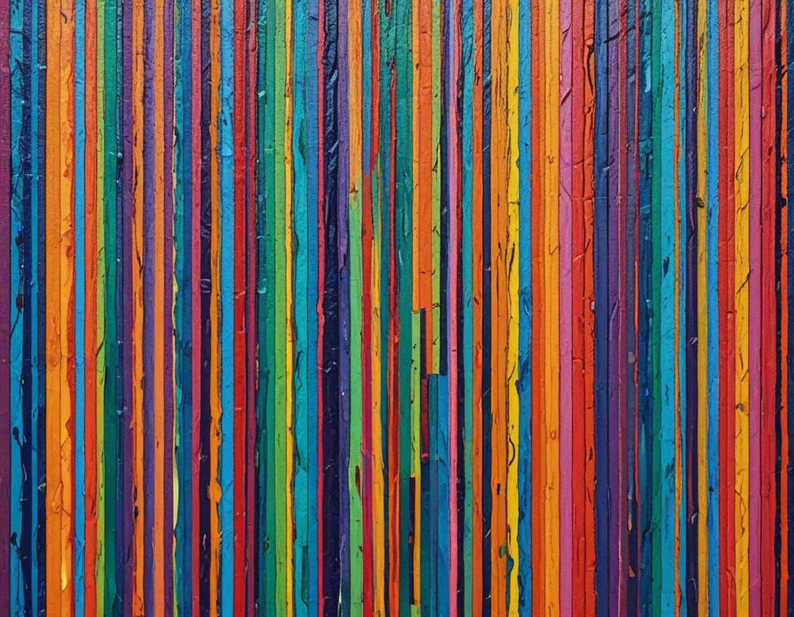 Colorful Wonky Striped Background Design