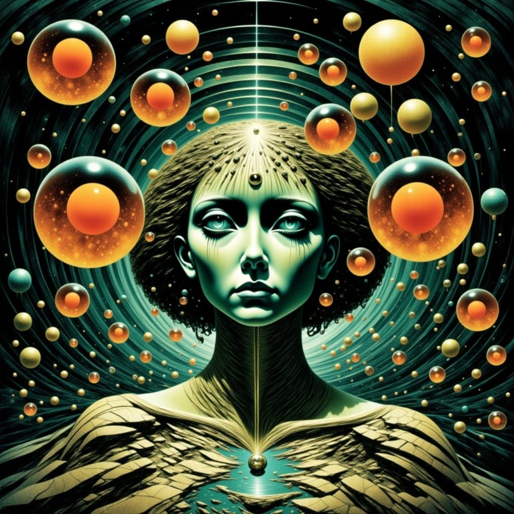 Surreal Dreamscape in Vibrant Abstraction