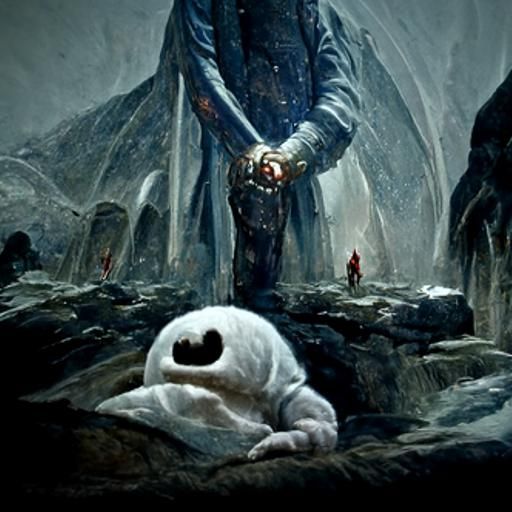 Baymax in Elden Ring: Horror Art