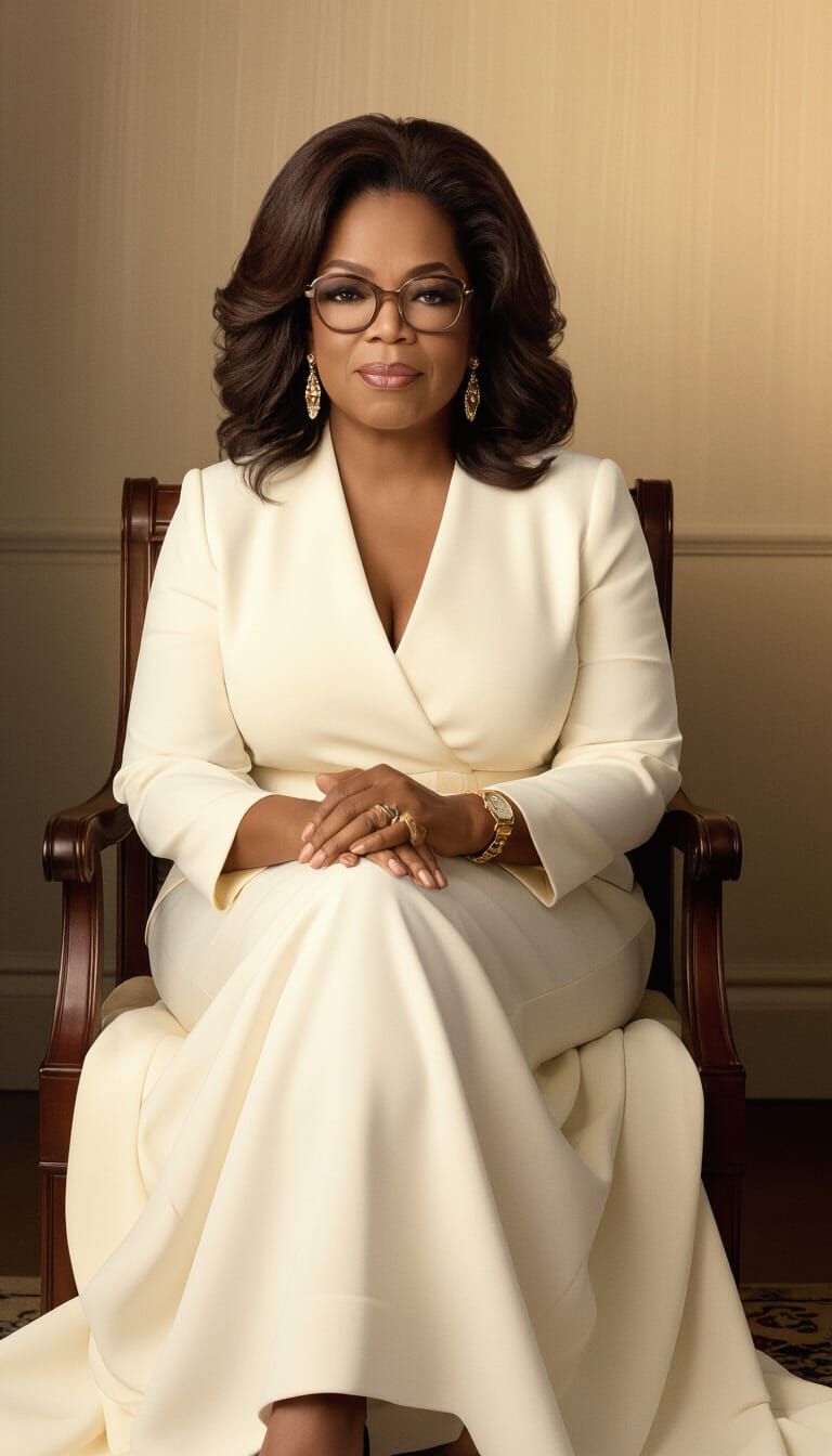 Oprah Winfrey in Emotive Realism Style