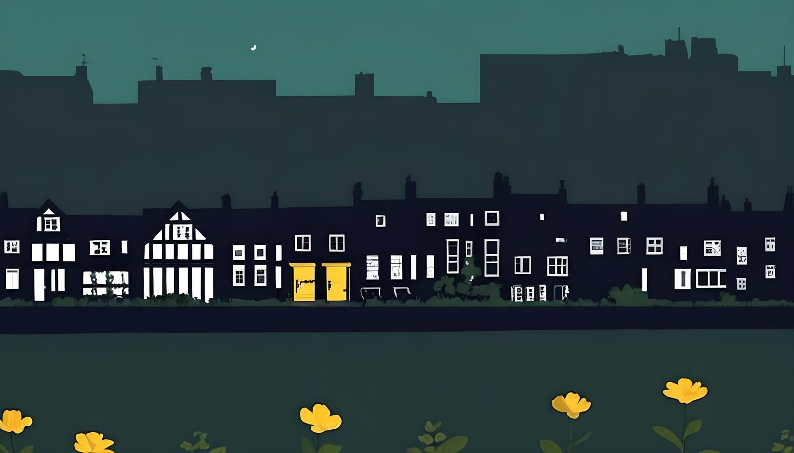 East Dulwich: Abstract Vector Art of London Suburb