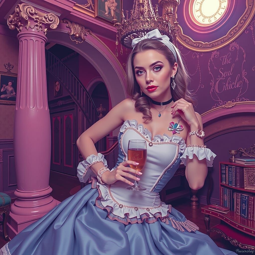 Alice in Wonderland: Hyperrealistic Looking Glass Journey