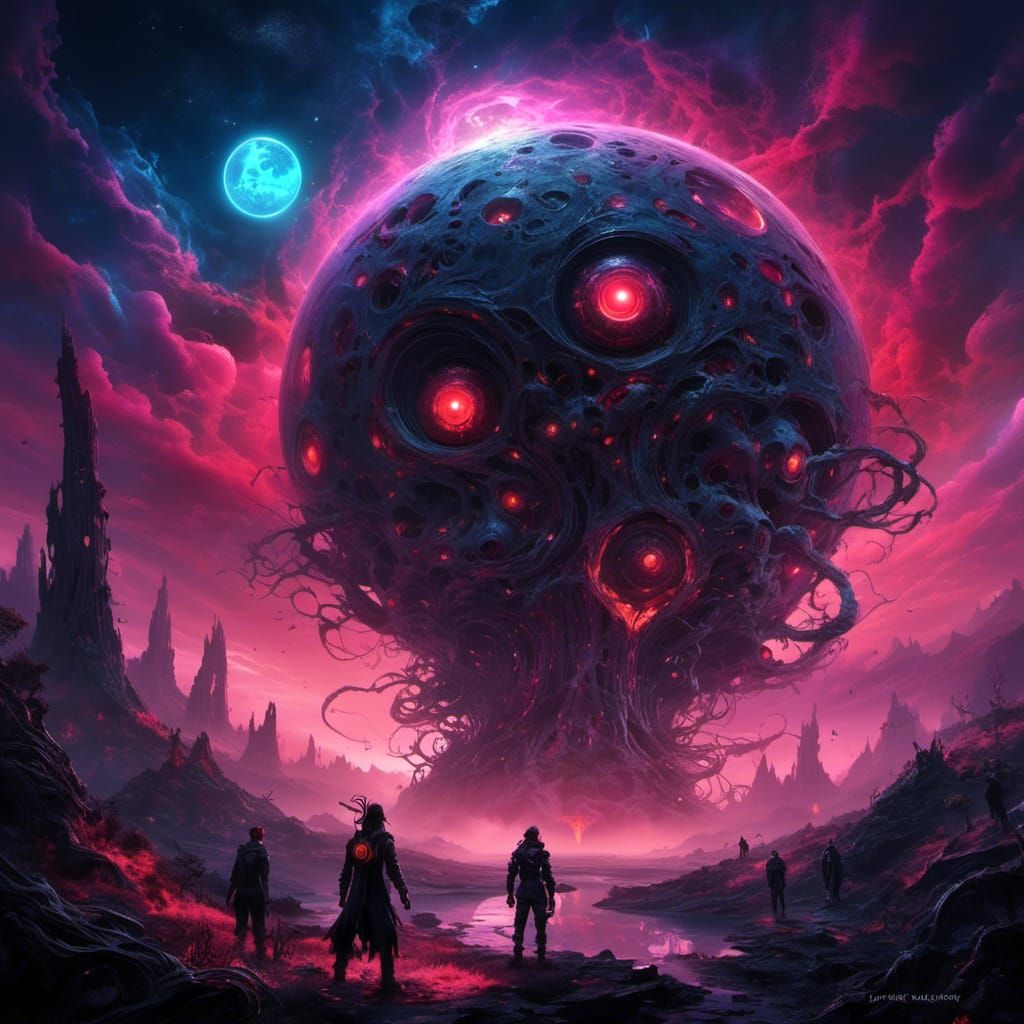 Ethereal Red-Eyed Planet Among Spectral Stars