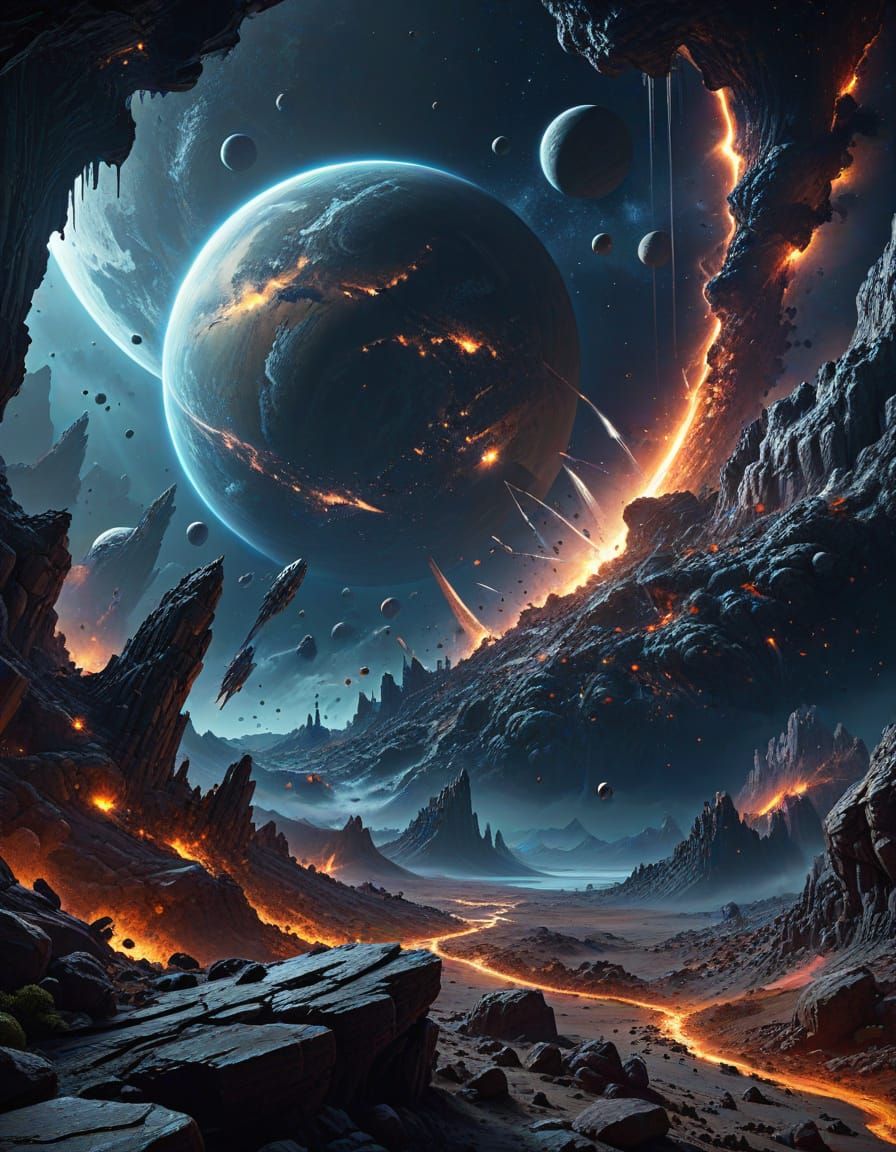 Vibrant Space Odyssey in Unreal Engine 5