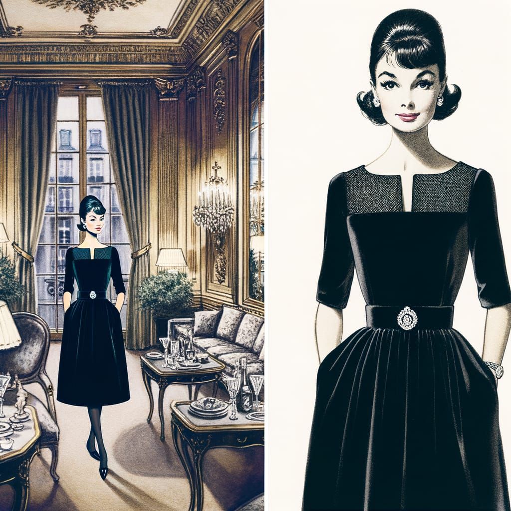 "Île Saint-Louis" Haute couture automne-hiver 1965- 1966.