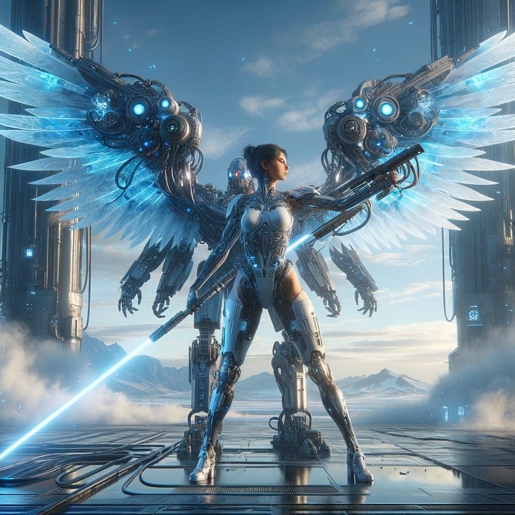 Ethereal Warrior Unleashes Blue and White Porcelain Beauty